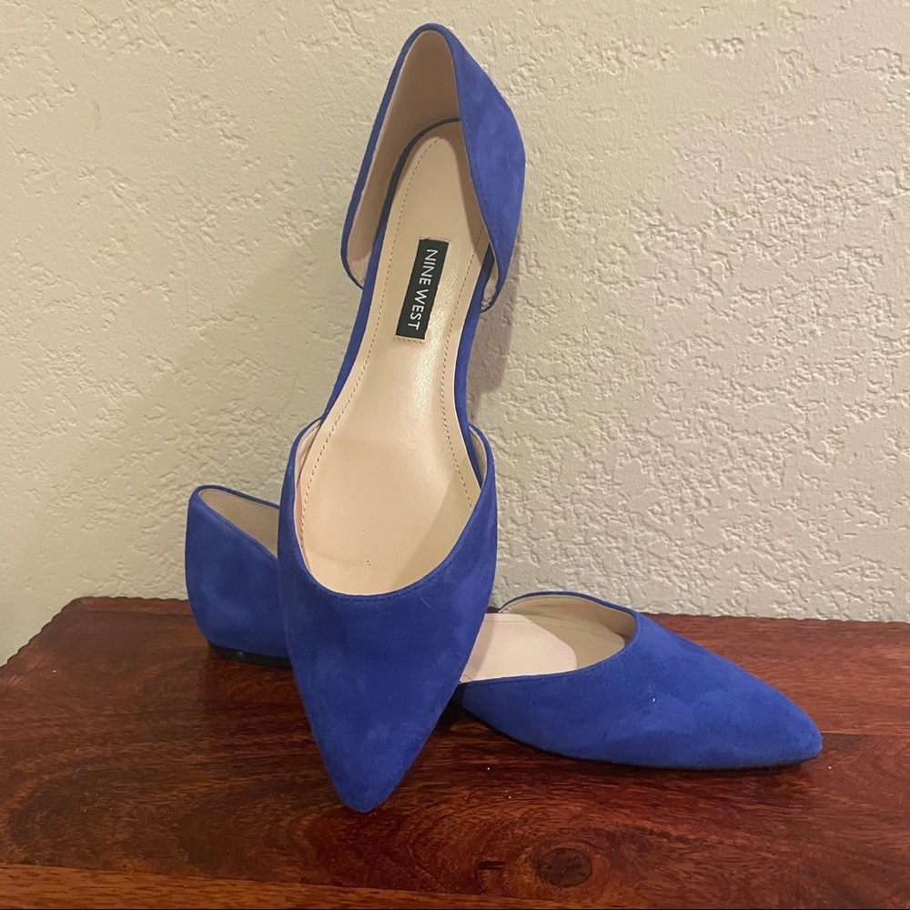 NEW Nine West Blue Flats